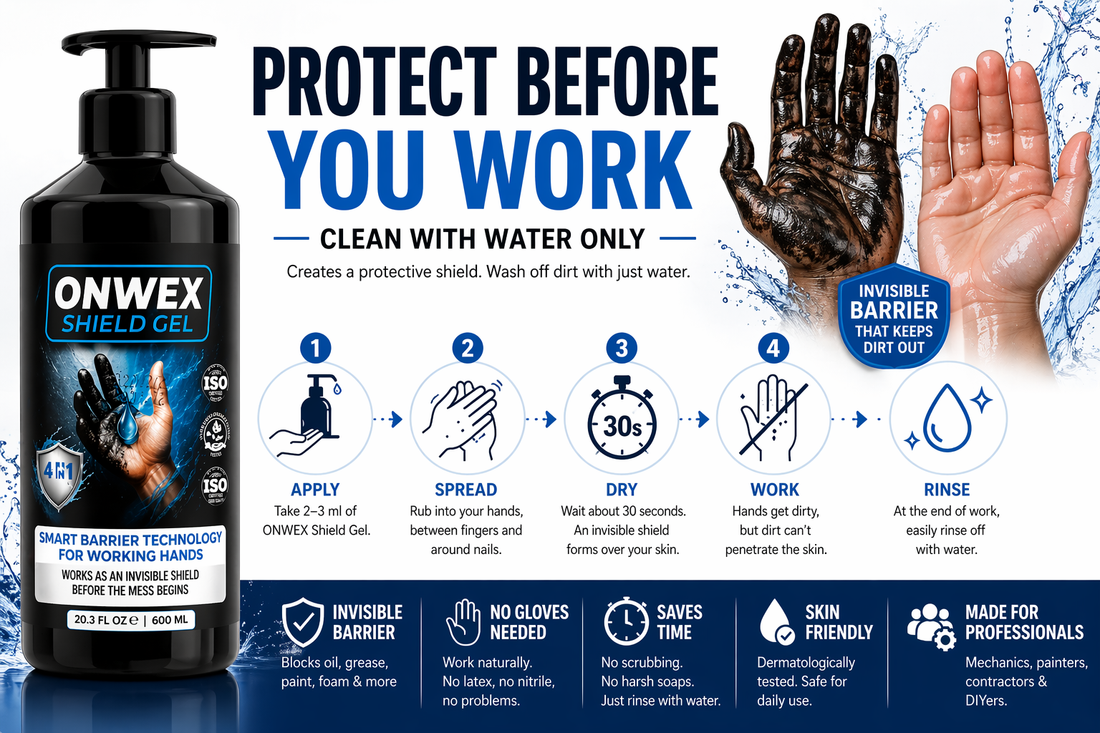 Stop Wasting Time on Industrial Hand Cleaning: Try This Simple Invisible Glove Hack