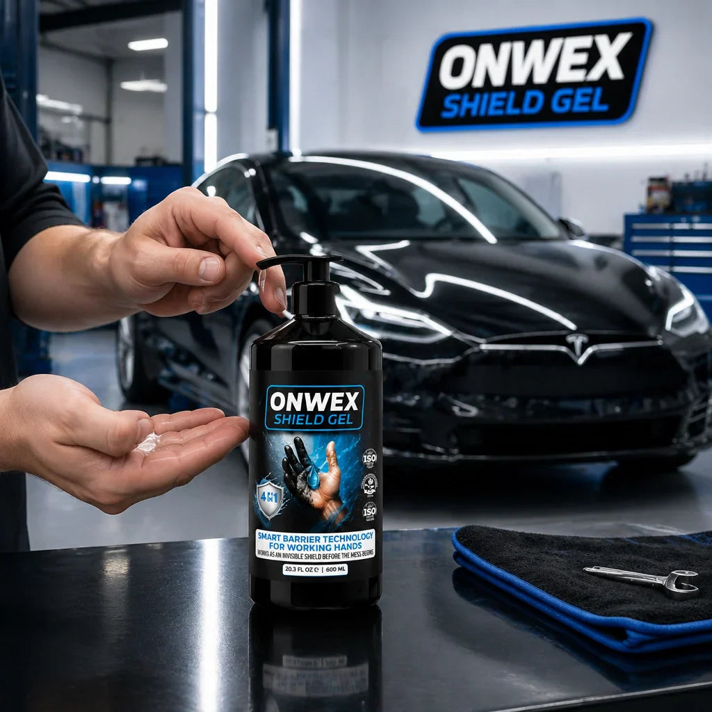 Worker skipping bulky gloves while using ONWEX invisible protection
