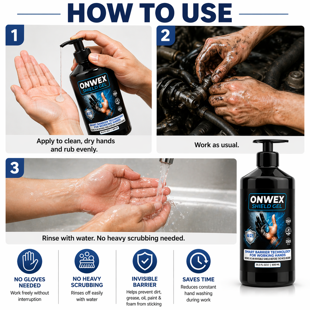 how to use onwex invisible hand protection barrier step by step