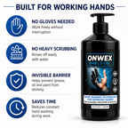 onwex hand protection uses for grease paint spray foam and industrial work
